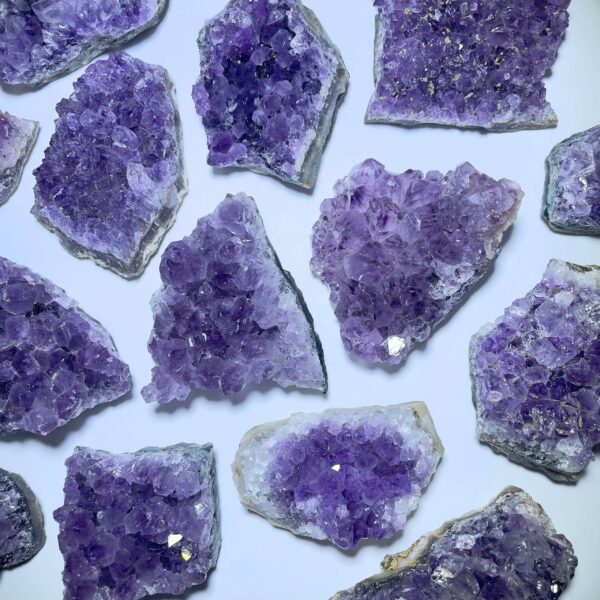 Ametyst klynge lommesten skaber kærlighed