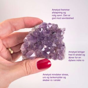 Ametyst klynge mod stress og uro