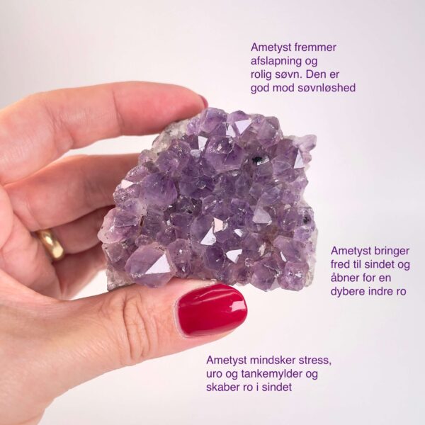 Ametyst klynge mod stress og uro