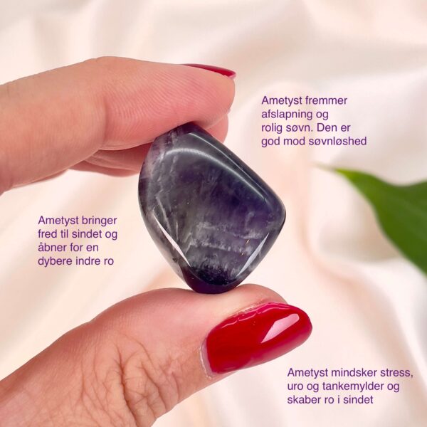 Ametyst lommesten mod stress og uro