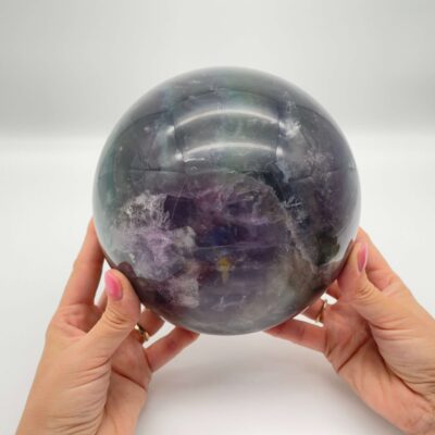 Kæmpe Fluorit Regnbue Kugle | one-of-a-kind (Nr. 16)