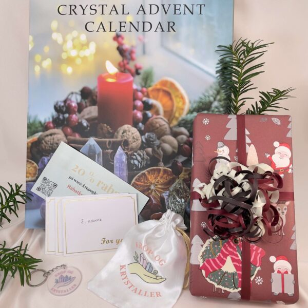 Krystal julekalender 2025 med julegave og adventsgaver
