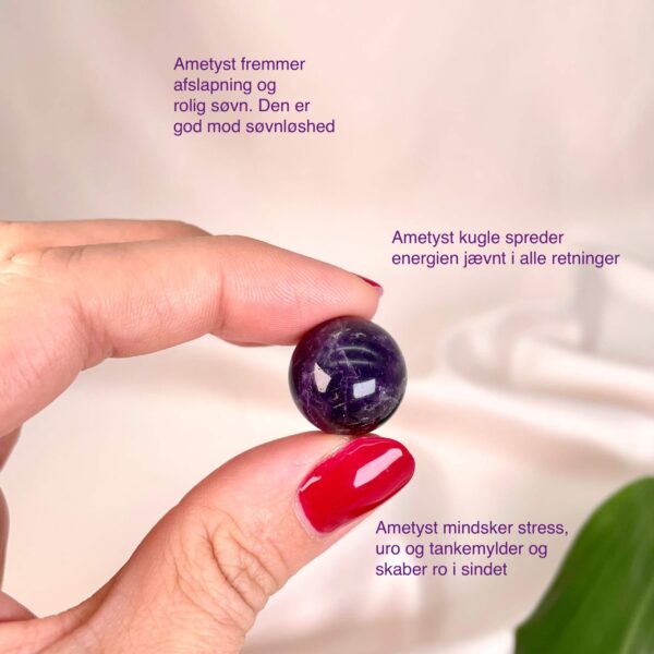 Ametyst kugle mod stress og uro