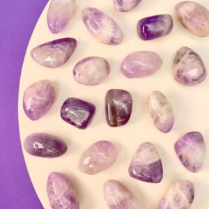 Ametyst lys lommesten skaber kærlighed