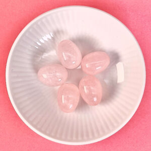 Rosakvarts mini æg i hvid royal copenhagen skål