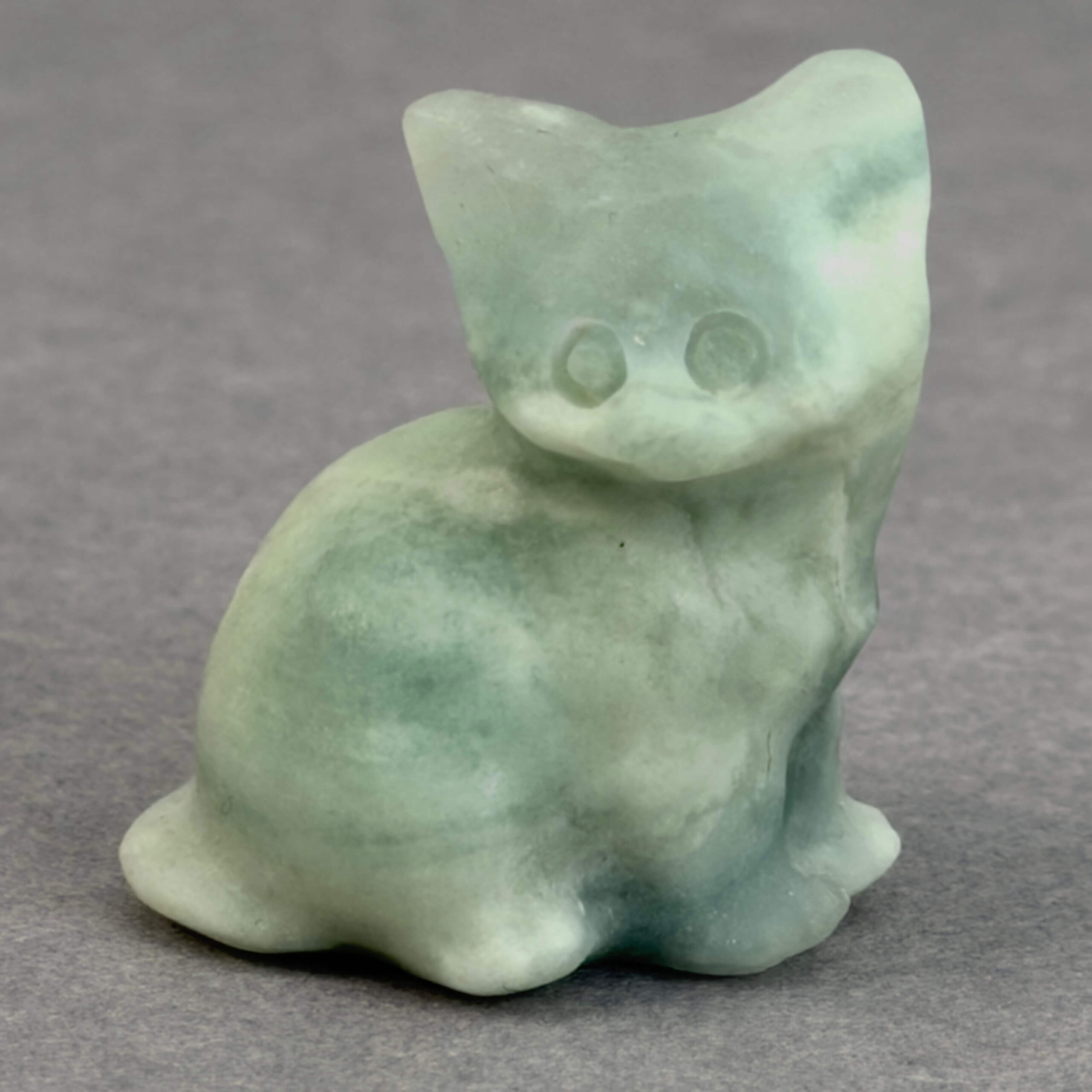 krystal kat 3 cm siddende amazonit