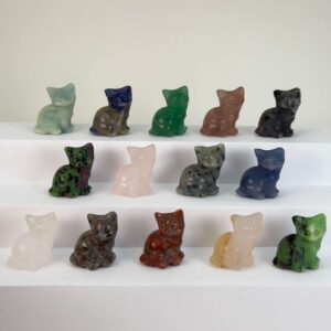 krystal kat 3 cm siddende oversigtsbillede