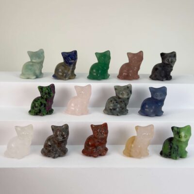 krystal kat 3 cm siddende oversigtsbillede