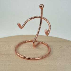 Holder til krystal hjerte og håndsten messing