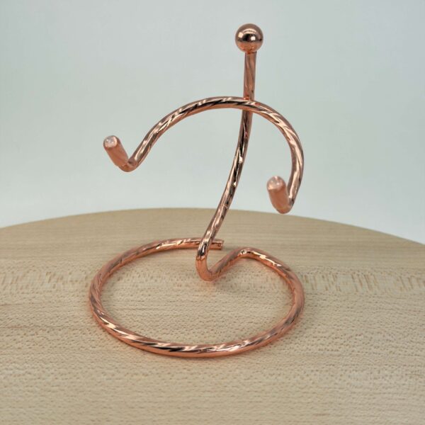 Holder til krystal hjerte og håndsten messing