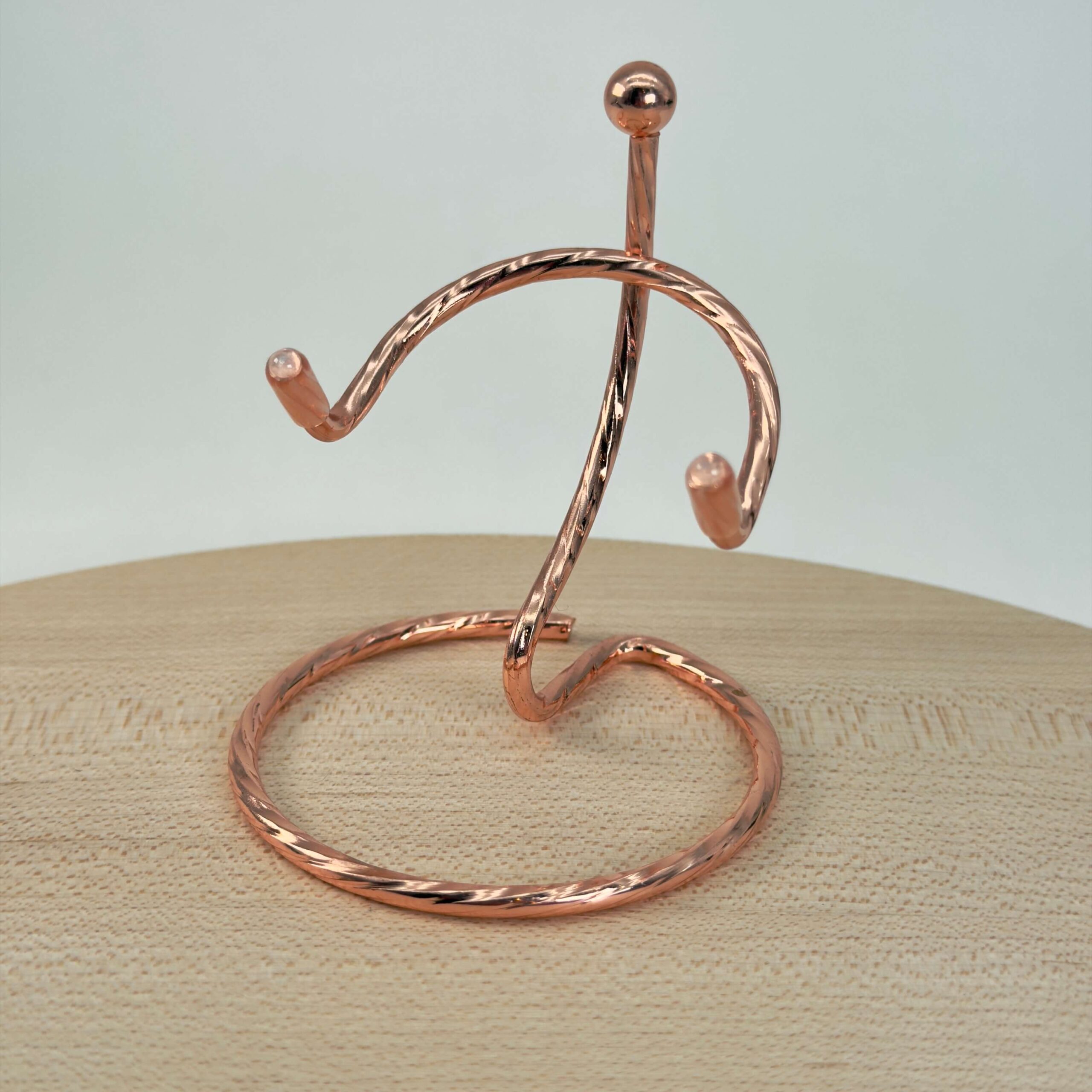 Holder til krystal hjerte og håndsten messing