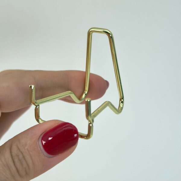 Holder til krystal hjerte og håndsten slank lille i hånd