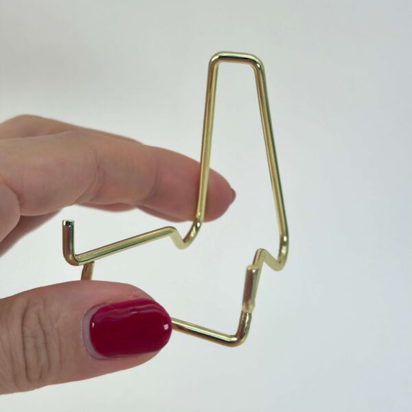 Holder til krystal hjerte og håndsten slank stor i hånd