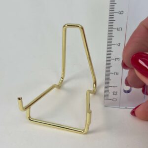 Holder til krystal hjerte og håndsten slank stor lineal