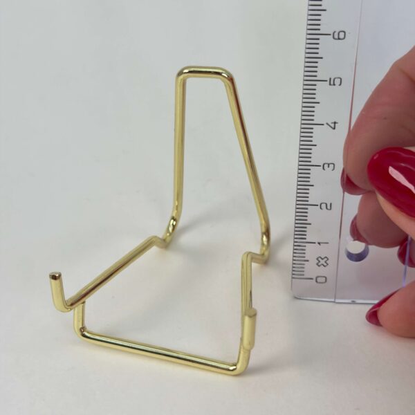 Holder til krystal hjerte og håndsten slank stor lineal