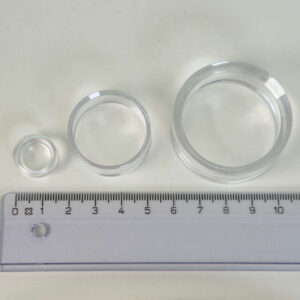 Holder til krystal kugle gennemsigtig plastik lineal