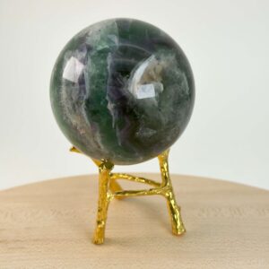 Holder til krystal kugle grenlook guld med kugle