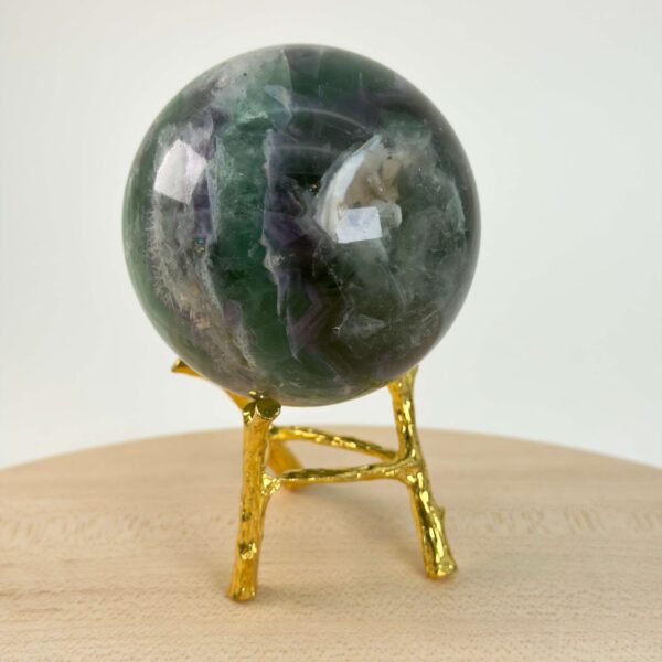 Holder til krystal kugle grenlook guld med kugle