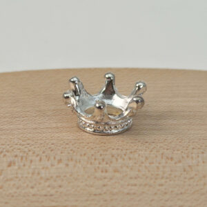 Holder til krystal kugle lille krone sølv