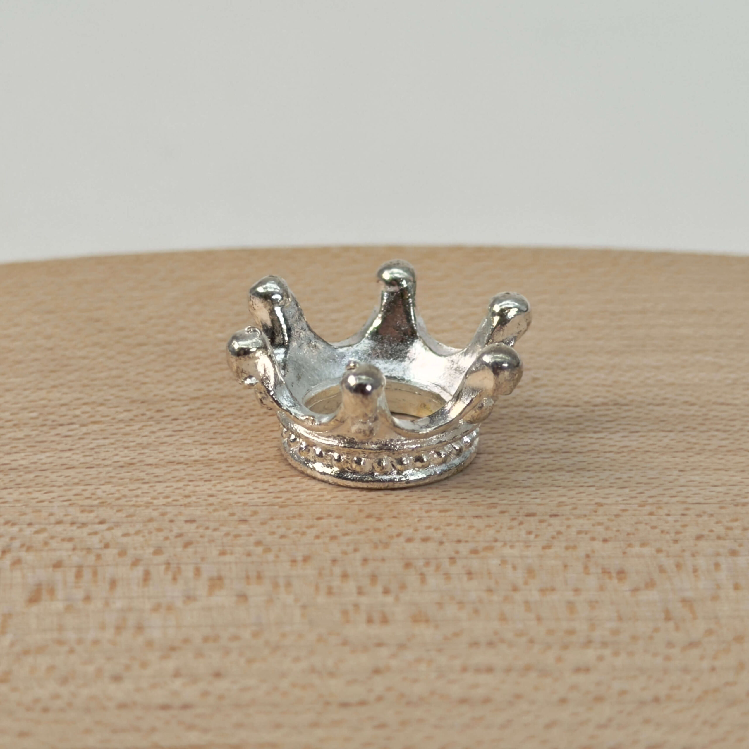 Holder til krystal kugle lille krone sølv