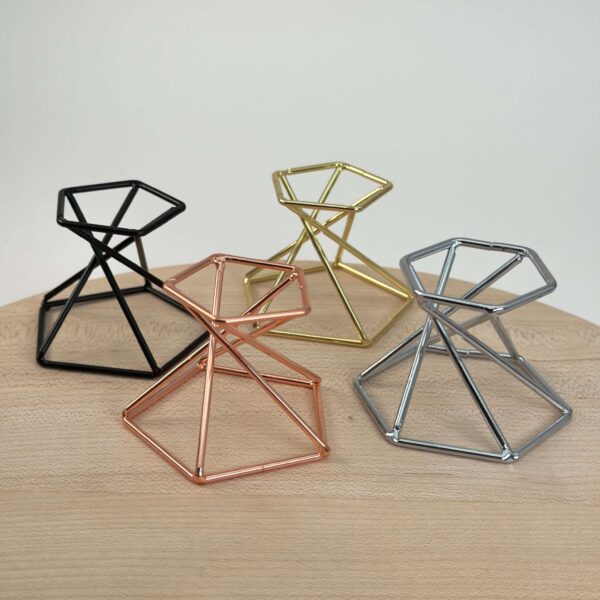 Holder til krystal kugle metal dobbelt stander