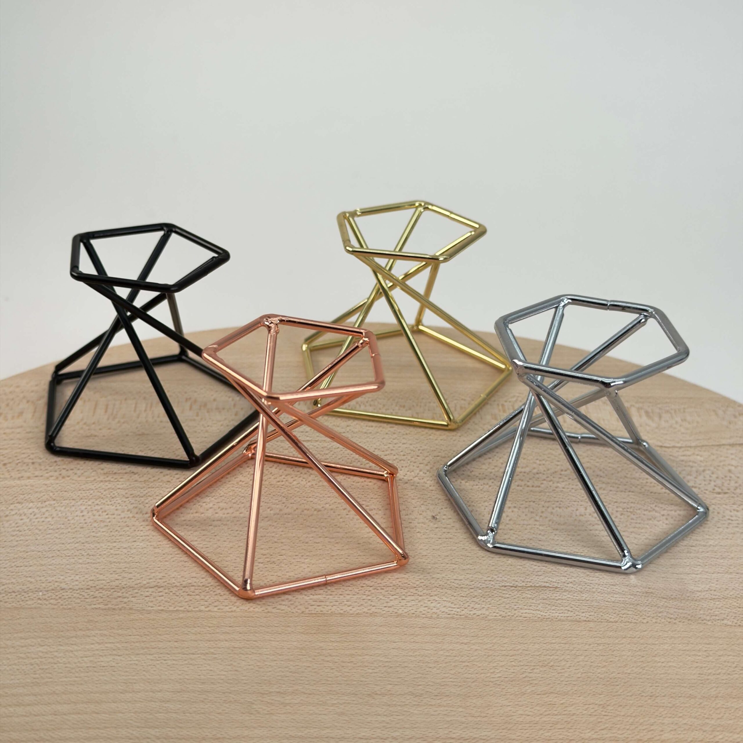 Holder til krystal kugle metal dobbelt stander