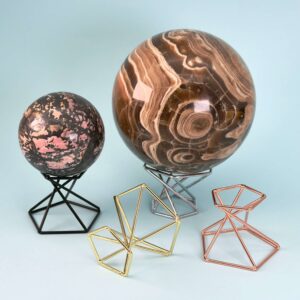 Holder til krystal kugle metal dobbelt stander