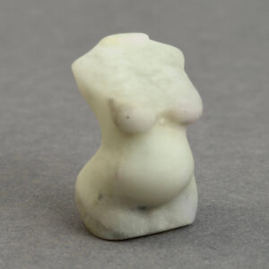 Krystal gravid kvindekrop sten hvid jade