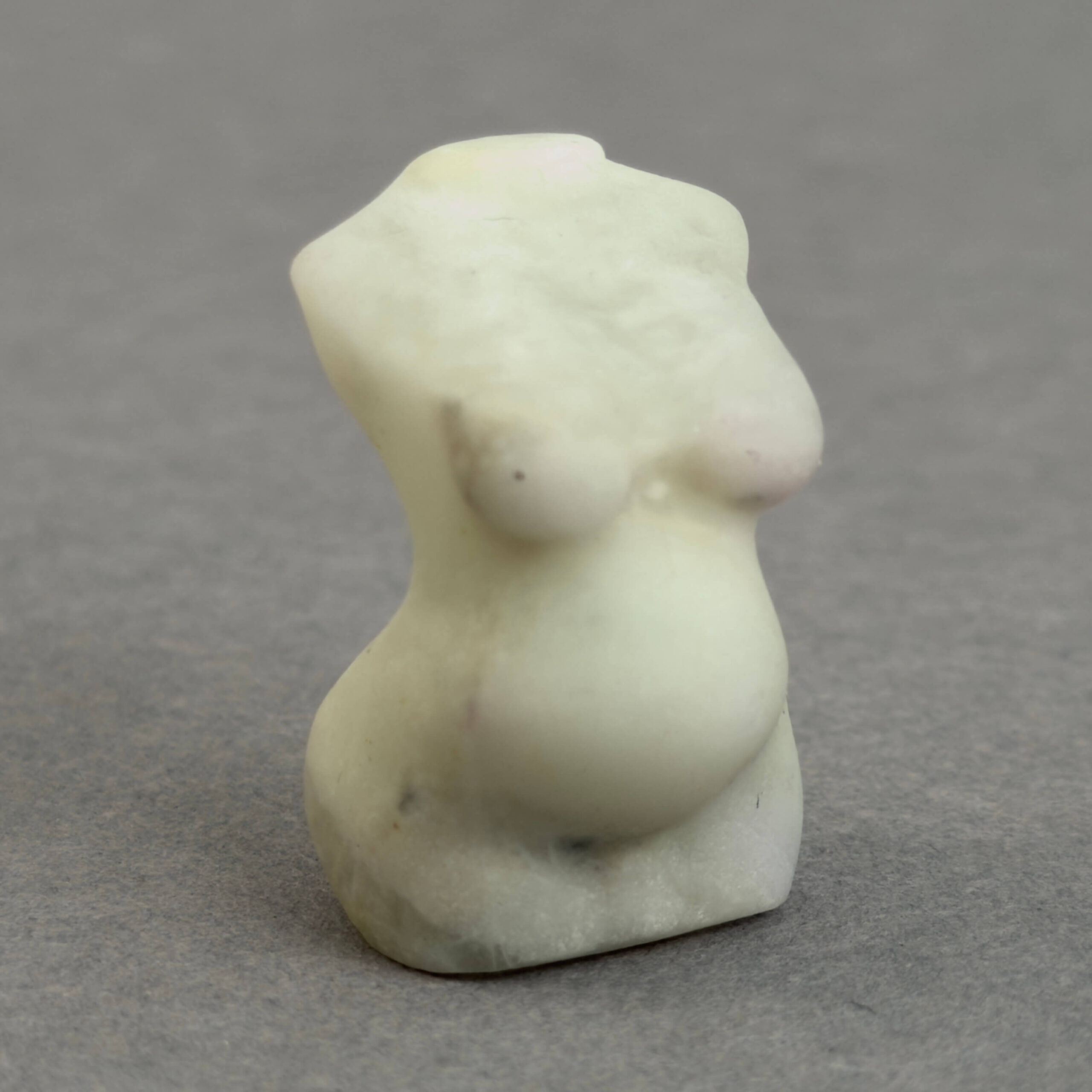 Krystal gravid kvindekrop sten hvid jade