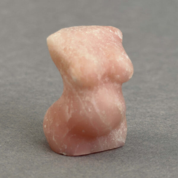 Krystal gravid kvindekrop sten pink opal