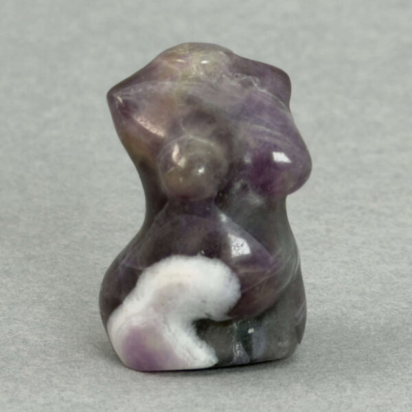 Krystal gravid kvindekrop sten ametyst