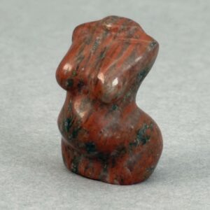 Krystal gravid kvindekrop sten jaspis breccie