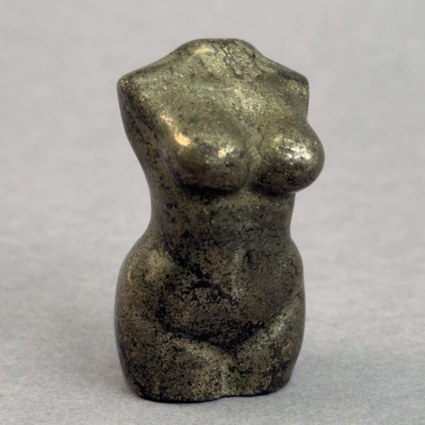 Krystal slank kvindekrop 4 cm sten pyrit