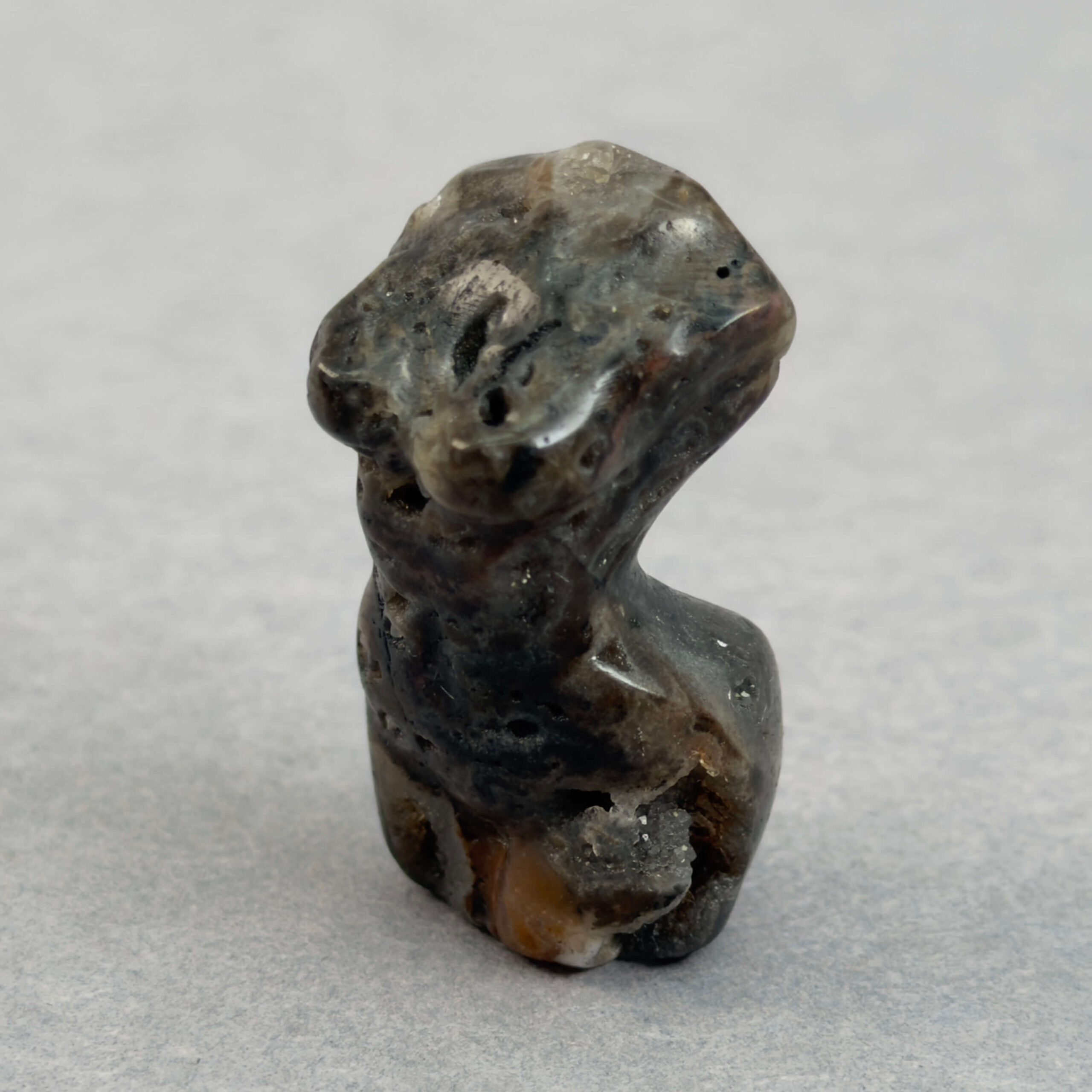 Krystal slank kvindekrop sten agat mos