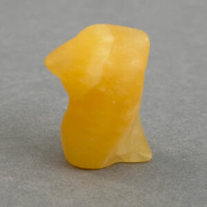 Krystal mandekrop sten gul calsit