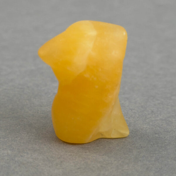 Krystal mandekrop sten gul calsit