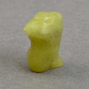 Krystal mandekrop sten gul serpentin