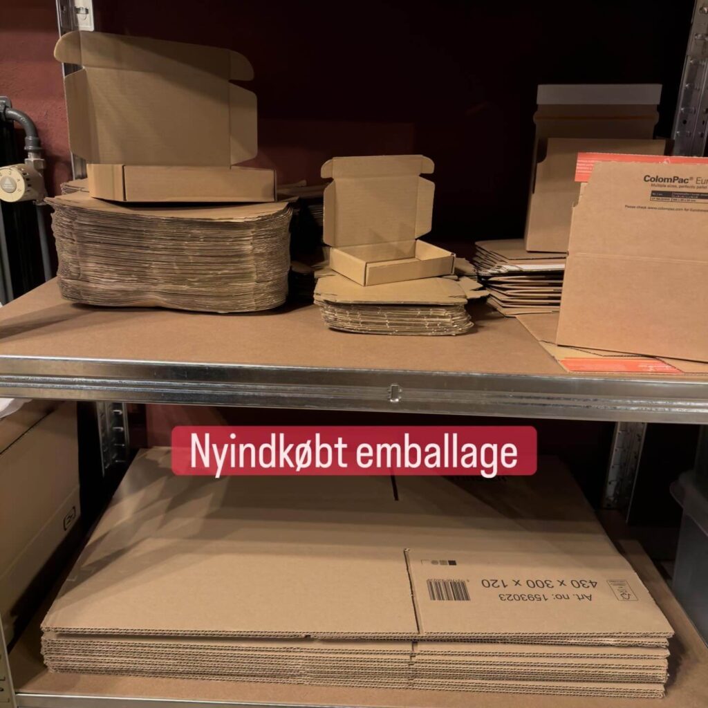 samling af ny emballage