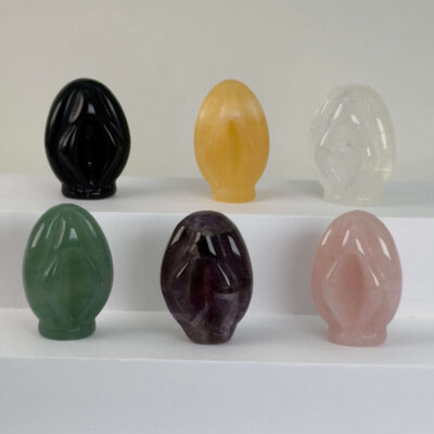 Krystal Vulva 3 cm smuk figur til hjemmet
