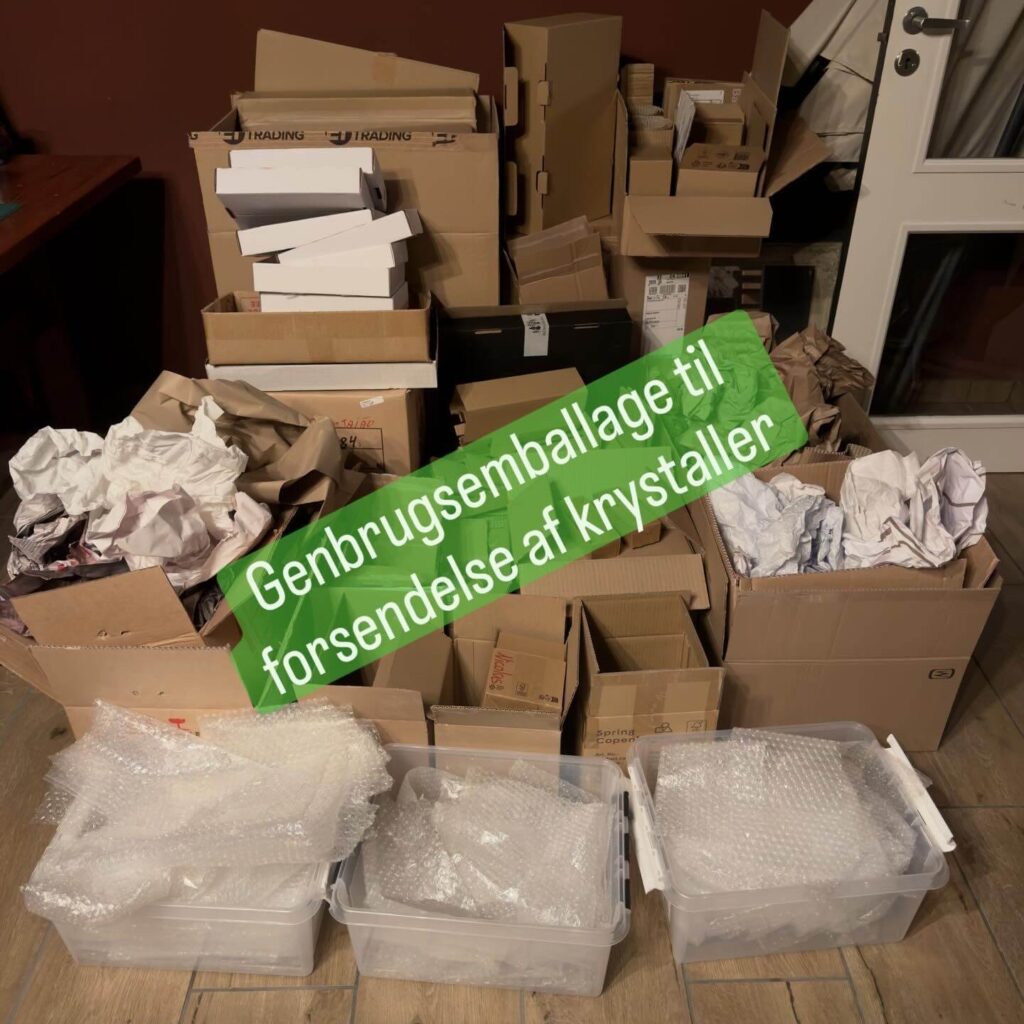 stor samlings af genbrugsemballage