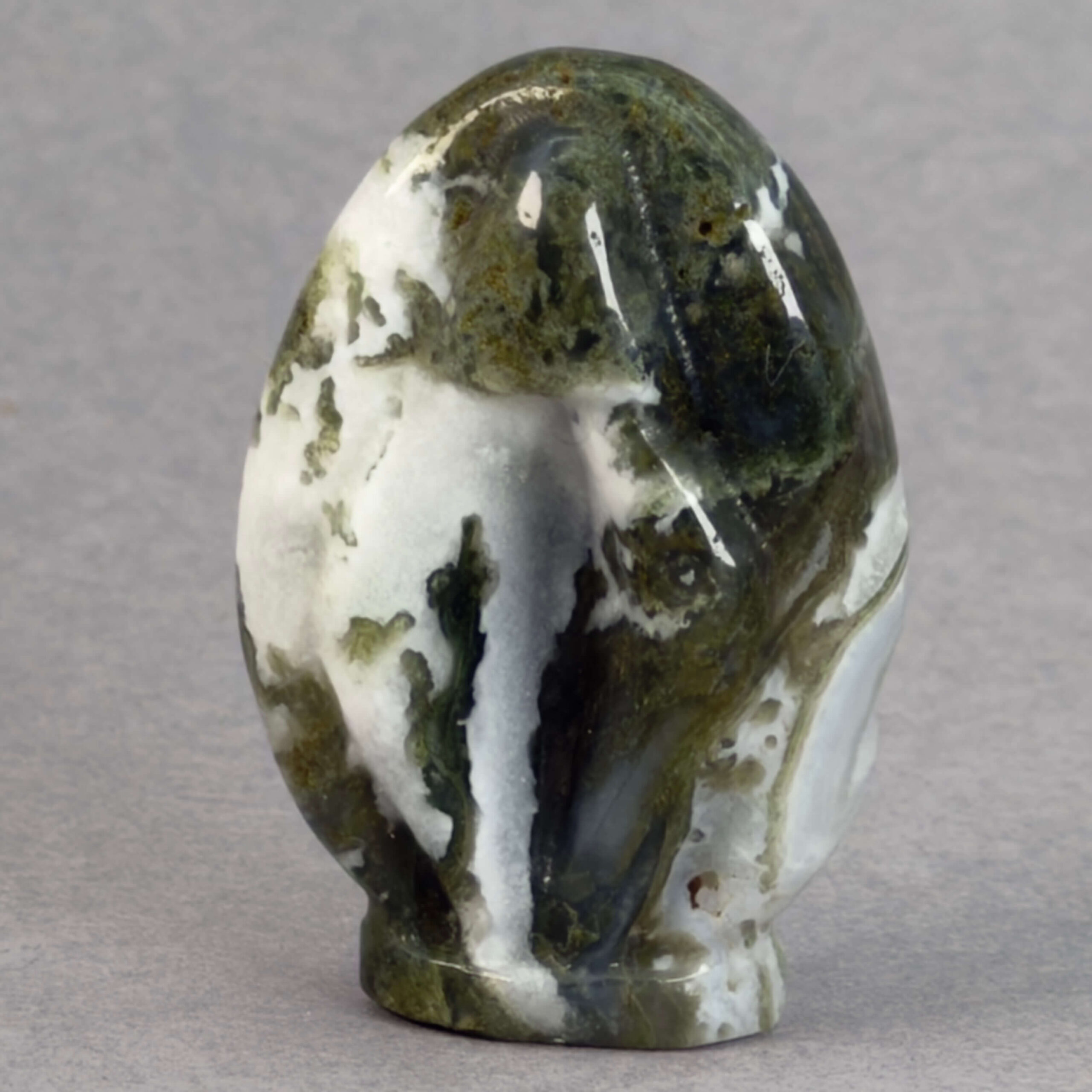 Krystal Vagina 4,5 cm sten agat mos