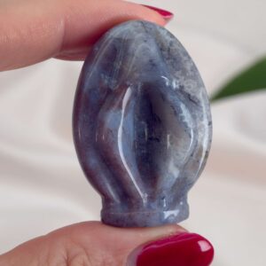 Krystal Vagina 4,5 cm sten hånd