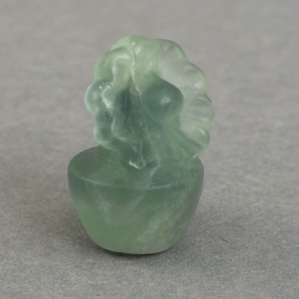 Krystal blomst i potte 3 cm grøn fluorit