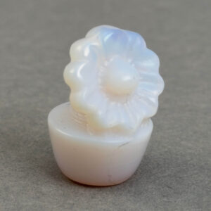 Krystal blomst i potte 3 cm opalit