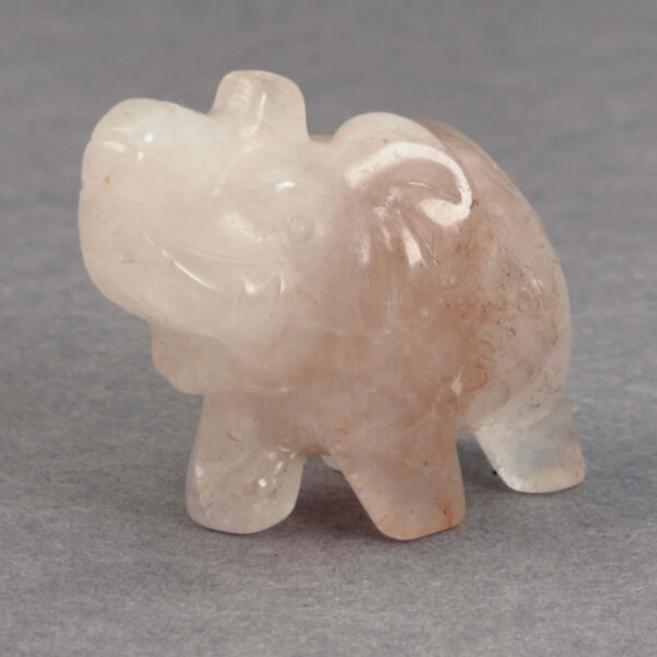 Krystal elefant 3 cm sten golden healer