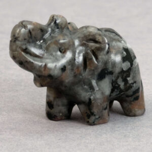 Krystal elefant 3 cm sten yooperlite