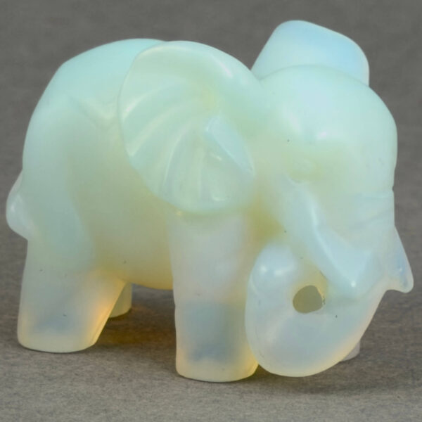 Krystal elefant 5 cm sten opalit