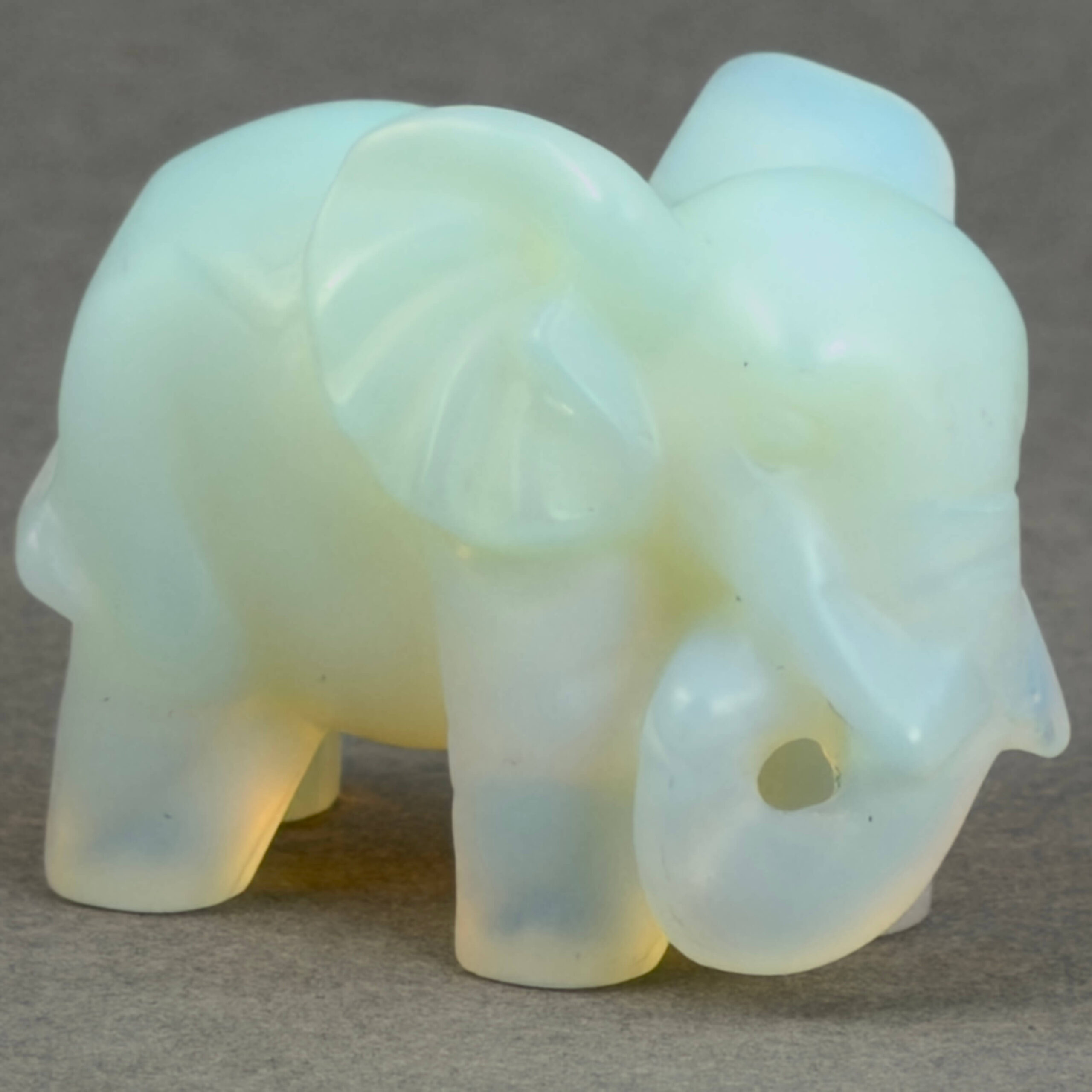 Krystal elefant 5 cm sten opalit