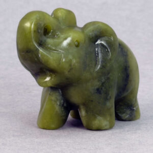 Krystal elefant 5 cm sten xiuyan jade 3