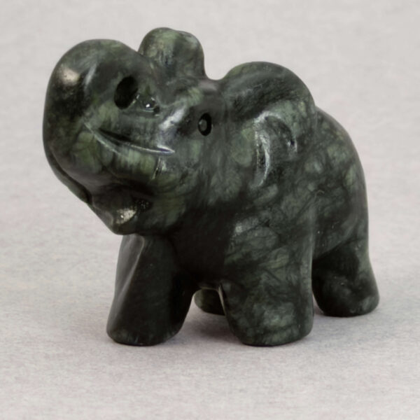 Krystal elefant 5 cm sten xiuyan jade 4